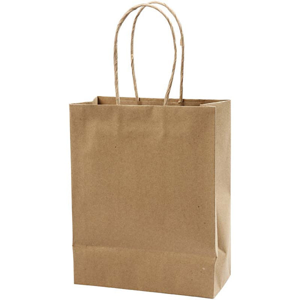 Papiertüten Tragetasche Kraftpapier braun 10 Stück/Pkg