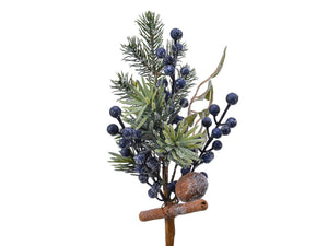 Tannen Beeren Pick blau frost 31 cm