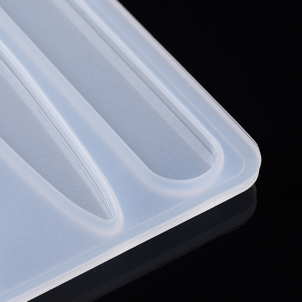 Silikon-Gießform lange Formen Schmuck 7x9cm