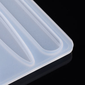 Silikon-Gießform lange Formen Schmuck 7x9cm