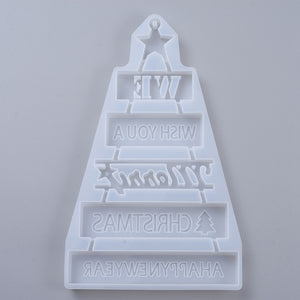 Silikon Gießform Weihnachtsbaum 31x19x1,6cm