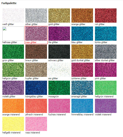 Moosgummi Glitter A4, 2mm 20x30cm, Glimmermoosgummi, pro Stück