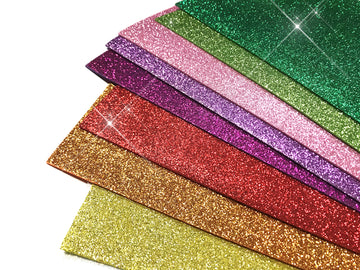Moosgummi Glitter A4 2mm 20x30cm 1 Bogen