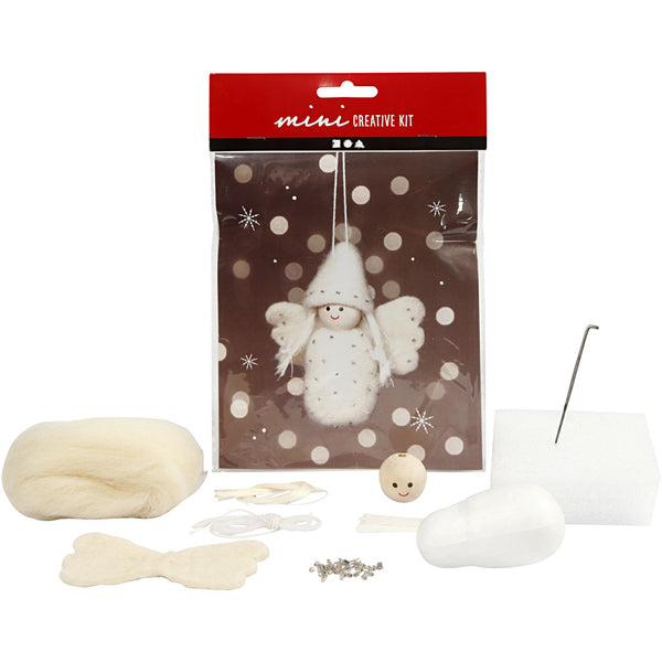 Mini Bastelset Engel aus Filz, 10 cm, 1STk./Set Kreativ Packung