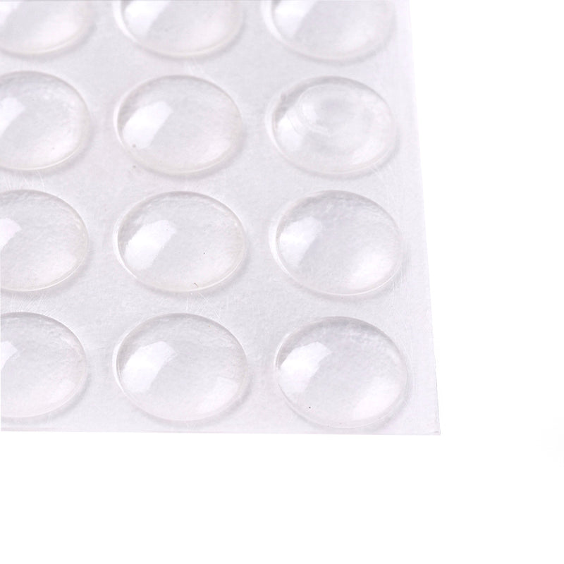 Silikonpads 8mm selbstklebend, 8x2mm, 50Stk./Pkg.halbrund transparent