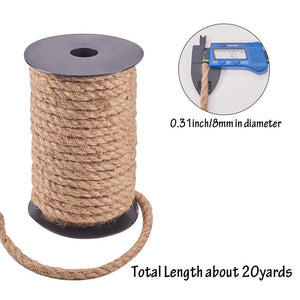 Hanfkordel natur 8mm 18m/Rolle