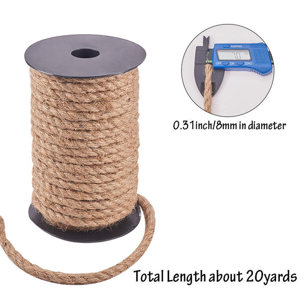 Hanfkordel natur 8mm 18m/Rolle