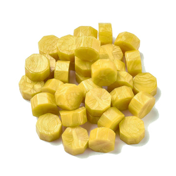 Siegelwachs Pastillen perlmuttgold, 100 Stk./Beutel