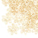 Metallanhänger Blüten freeform goldfärbig, 24mm, per Stück