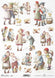 Reispapier Decoupage A4 Nostalgiekinder Pärchen Ostern 25-30g/m2 1 Bogen