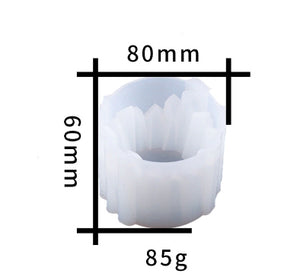 Silikonform Kristall-Teelichthalter 8x6cm