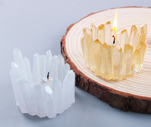 Silikonform Kristall-Teelichthalter 8x6cm