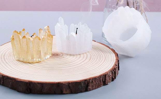 Silikonform Kristall-Teelichthalter 8x6cm