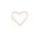 Metallring Herz gold 15cm