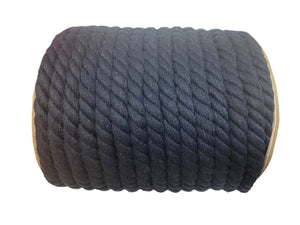 Makramee-Schnur dunkelblau Baumwollseil Baumwollschnur 12mm 20m