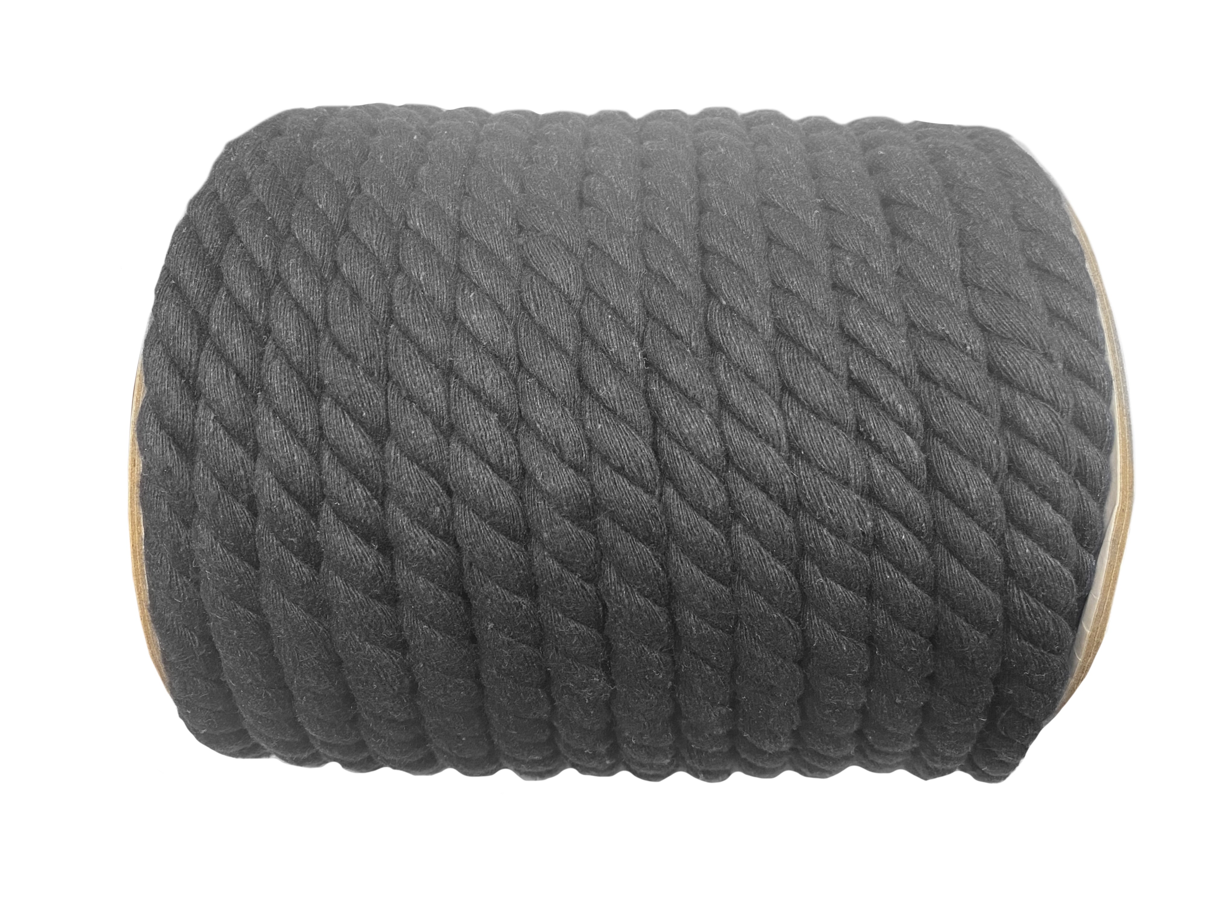 Makramee-Schnur grau/anthrazit Baumwollseil Baumwollschnur 12mm 20m