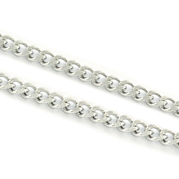 Edelstahlkette 4x3x0.8 mm 1 Meter