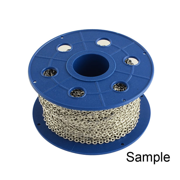 Edelstahlkette 4x3x0.8 mm 1 Meter