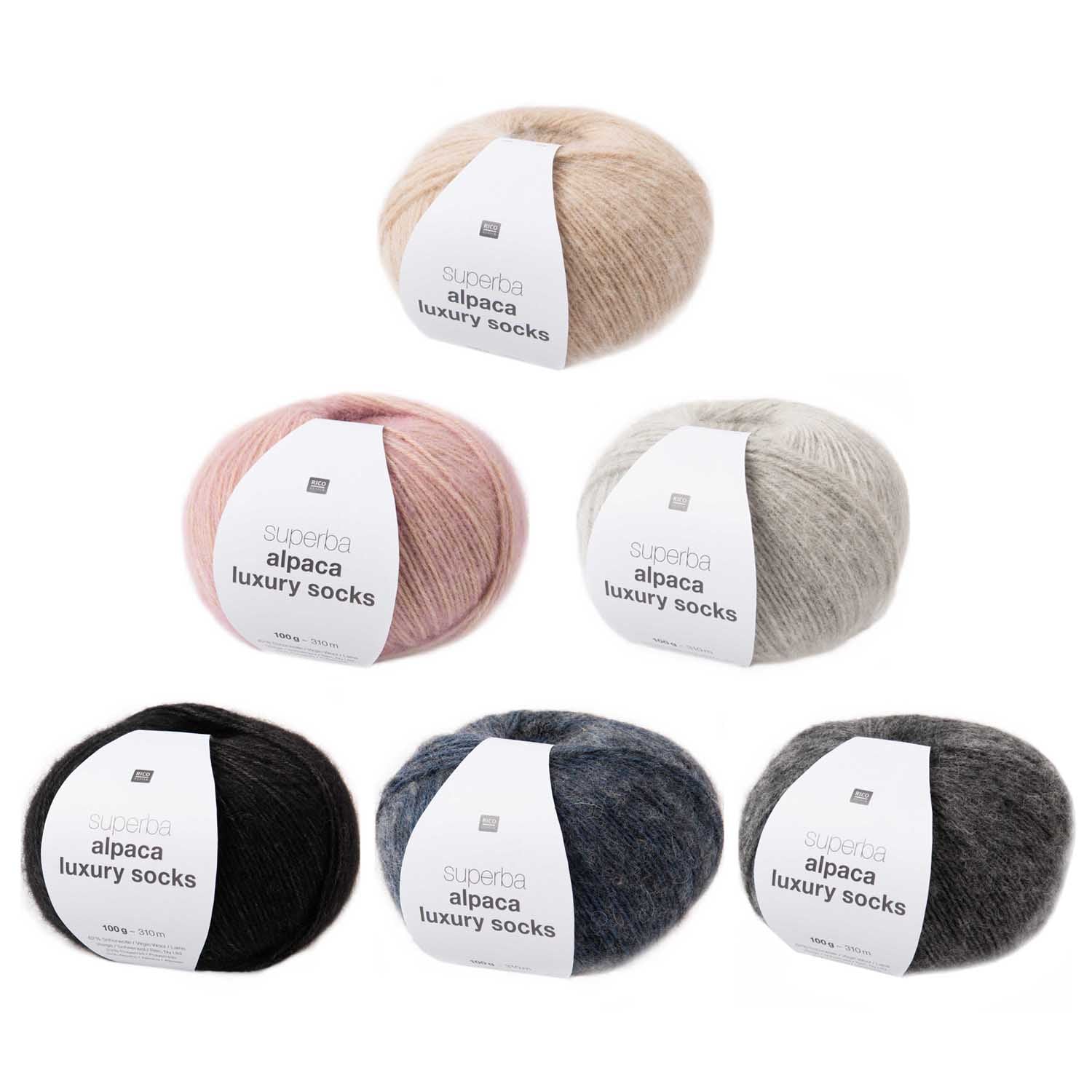 Superba Alpaka Luxus-Socken Rico 100g