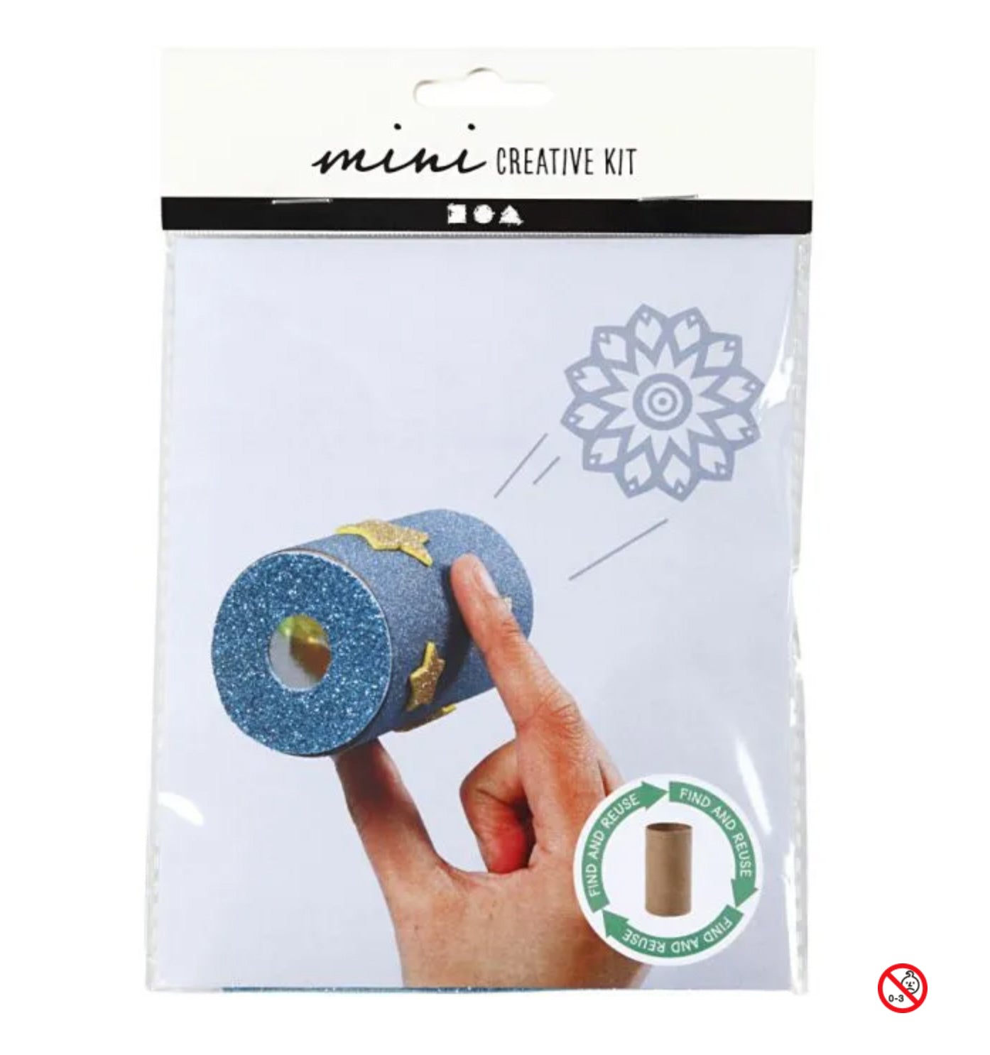 Mini-Kreativset WC-Papierrollen-Kaleidoskop 1 Set