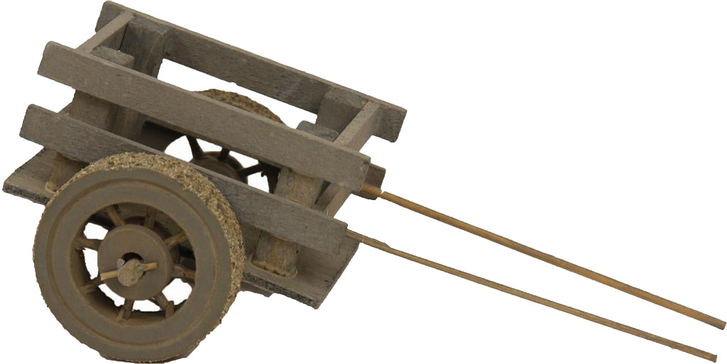 Eselkarren aus Holz 10,5x7x5cm