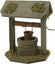 Hofbrunnen mit Dach aus Holz 11cm