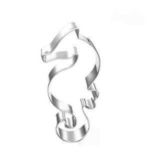 Ausstechform Seepferdchen  75x35mm Edelstahl Keksausstecher Cookie Cutter 1 Stück