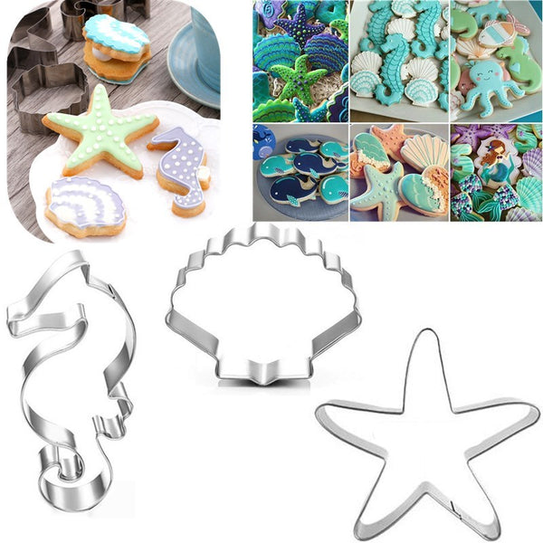 Ausstechform Seepferdchen  75x35mm Edelstahl Keksausstecher Cookie Cutter 1 Stück