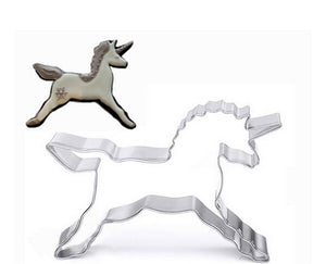 Ausstechform Einhorn 83x55x17,5mm Edelstahl Keksausstecher Cookie Cutter 1 Stück