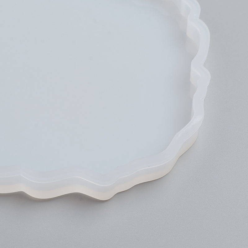 Silikongießform Untersetzer 115x136x7mm Innengröße: 105x127mm Silikonbecher Mattenformen