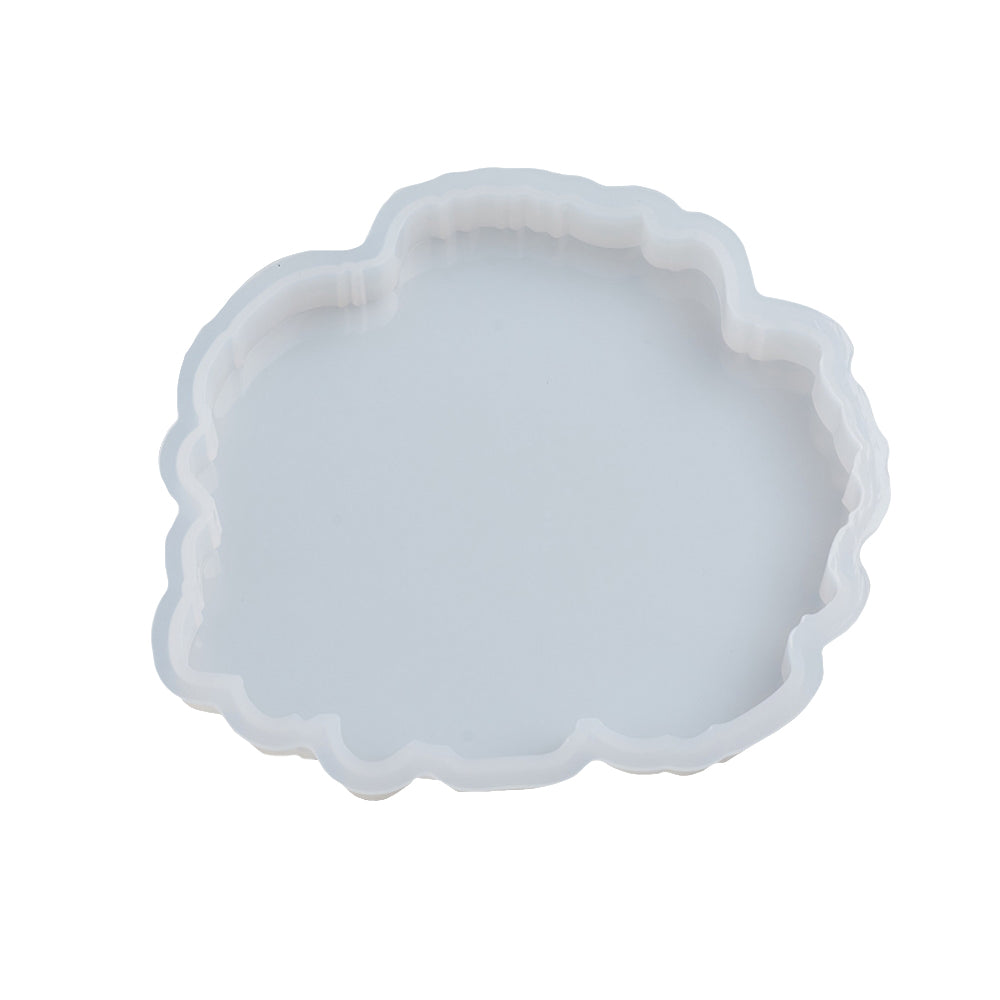 Silikongießform Untersetzer 102x112x13mm Innengröße: 96x90mm Silikonbecher Mattenformen