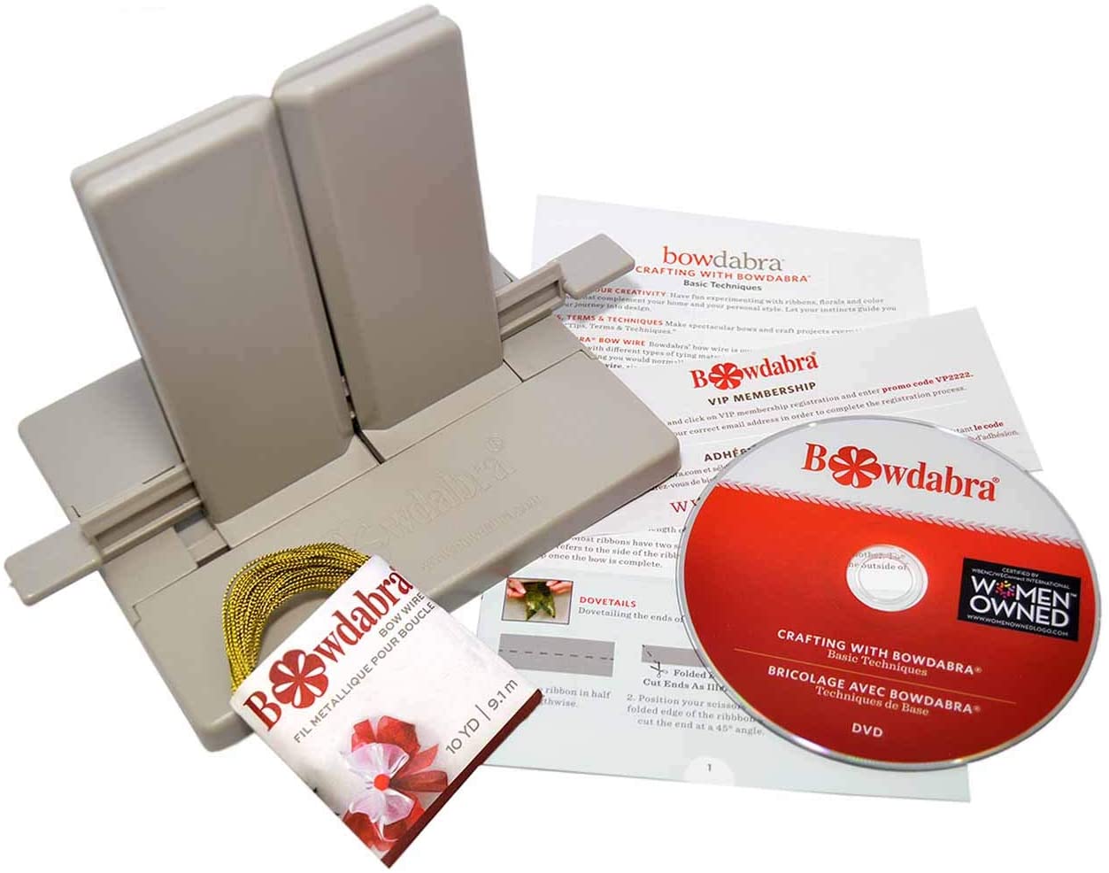 Bowdabra Schleifenformer Darice 21,5 cm grau