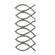 Wachsdekor Christliche Fische 40x15mm 6 Stk silber