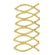 Wachsdekor Christliche Fische 40x15mm 6 Stk gold
