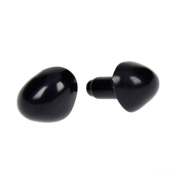 Sicherheitsnasen Safety Nose Kunststoff schwarz 18mm 2 Stück