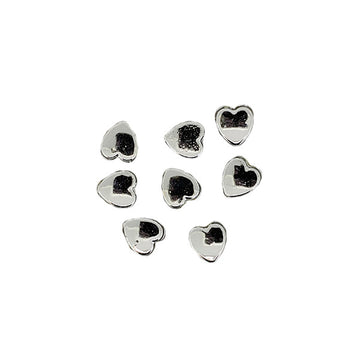 Wachsperle Herz silber 6mm 60 Stk./Dose