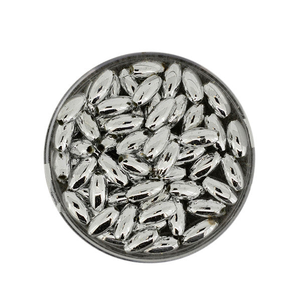 Acrylperle Olive glänzend 4x8mm 60 Stk./Dose