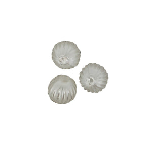 Acrylperle Kugel gerillt 8mm 30 Stk./Dose