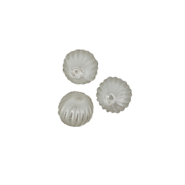 Acrylperle Kugel gerillt 8mm 30 Stk./Dose