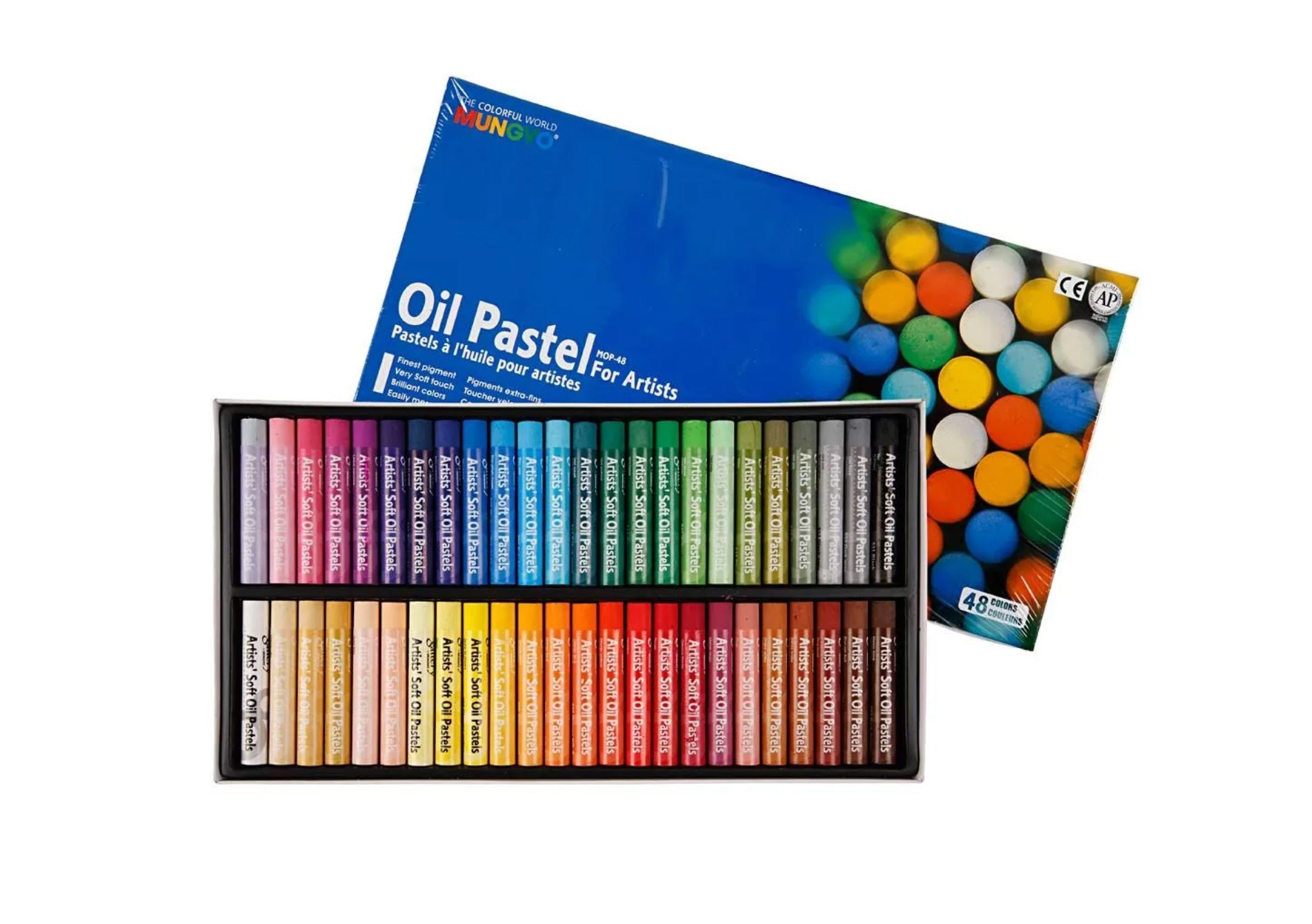 Öl-Pastellkreide Ölpastell 48 Stück 7cm