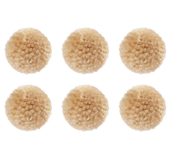 Woll-Pompons Bommel 30mm 6 Stück