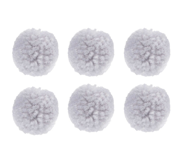 Woll-Pompons Bommel 30mm 6 Stück