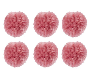 Woll-Pompons Bommel 30mm 6 Stück
