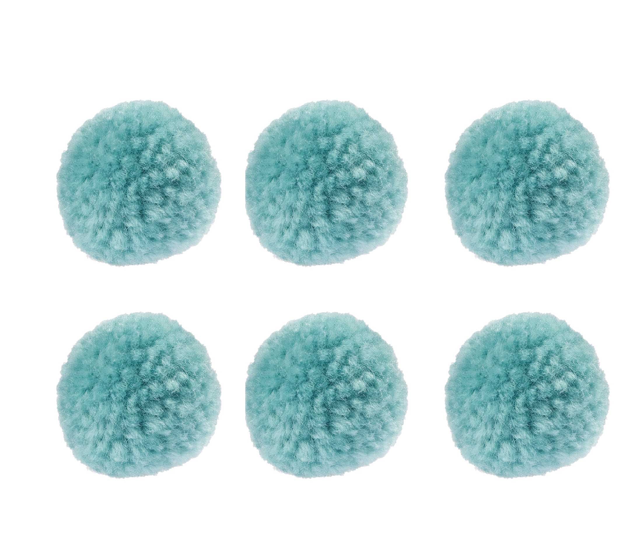 Woll-Pompons Bommel 30mm 6 Stück
