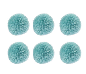 Woll-Pompons Bommel 30mm 6 Stück