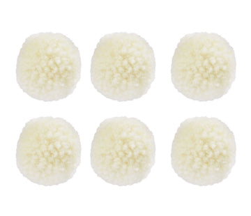 Woll-Pompons Bommel 30mm 6 Stück