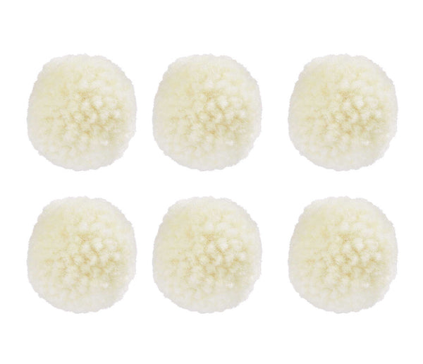 Woll-Pompons Bommel 30mm 6 Stück