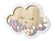 Gästebuch Baby Cloud Rahmen Gästebuch 43x30,5cm 30x Gästescheiben