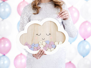 Gästebuch Baby Cloud Rahmen Gästebuch 43x30,5cm 30x Gästescheiben
