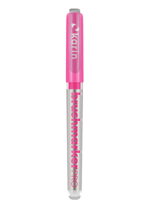 Karin Markers Brushmarker PRO mit Nylon-Pinselspitze 72 verschiedene Farben einzelne Stifte